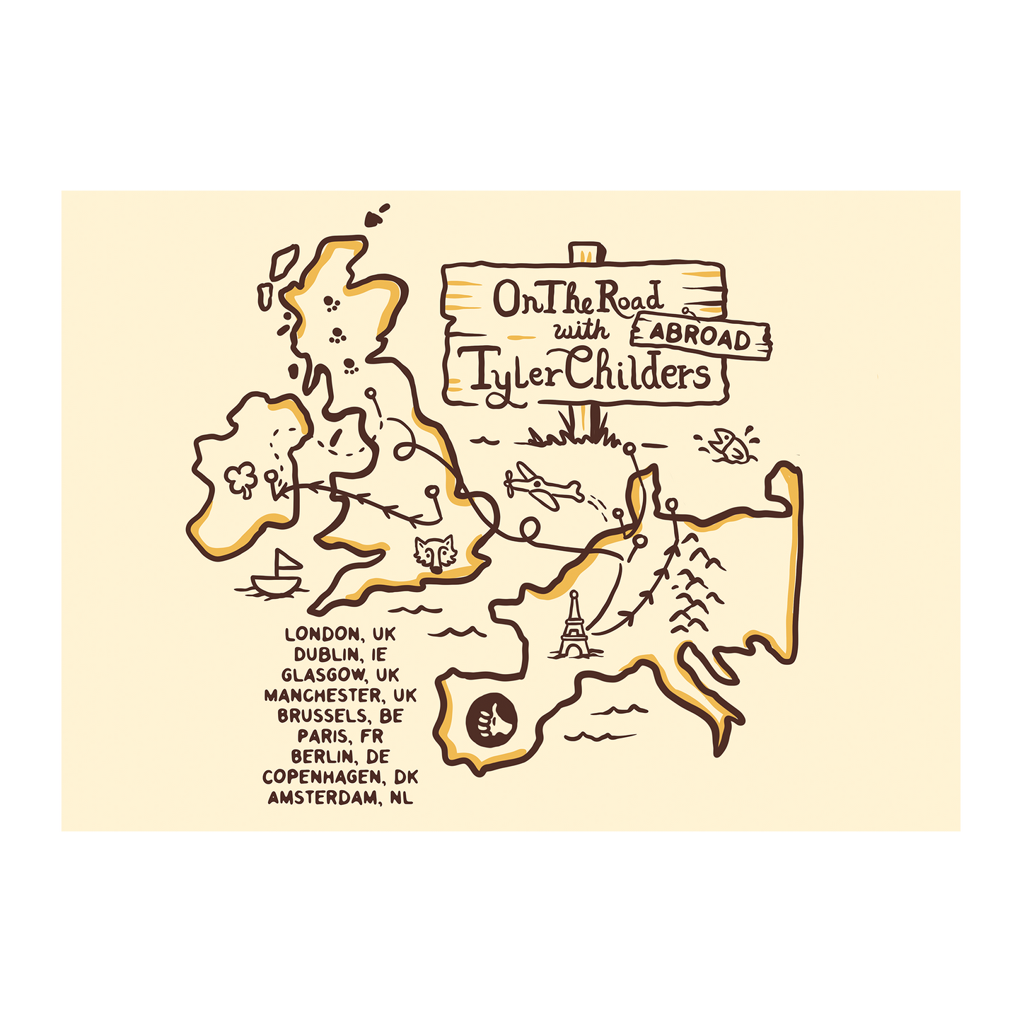 Road Map Poster