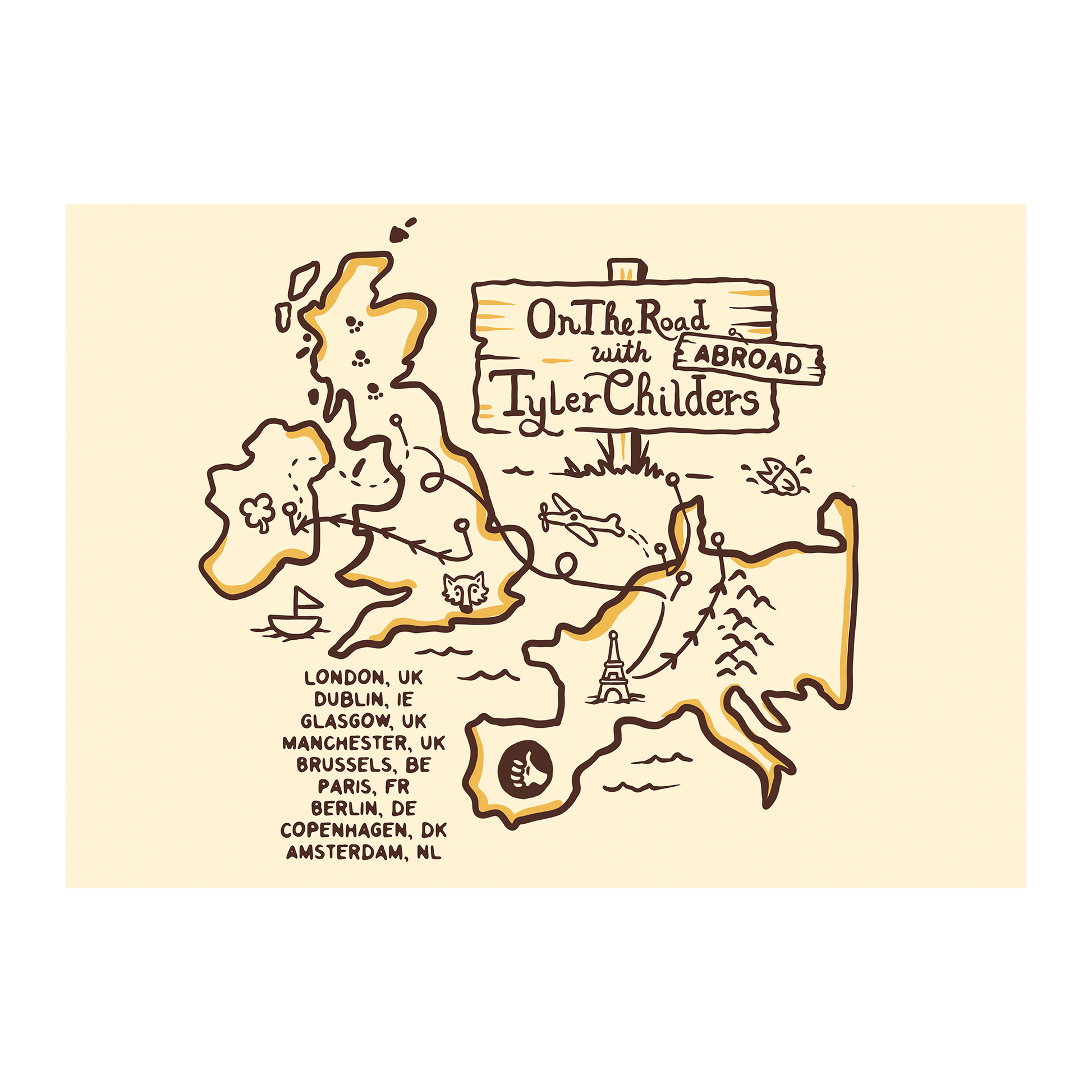 Road Map Poster